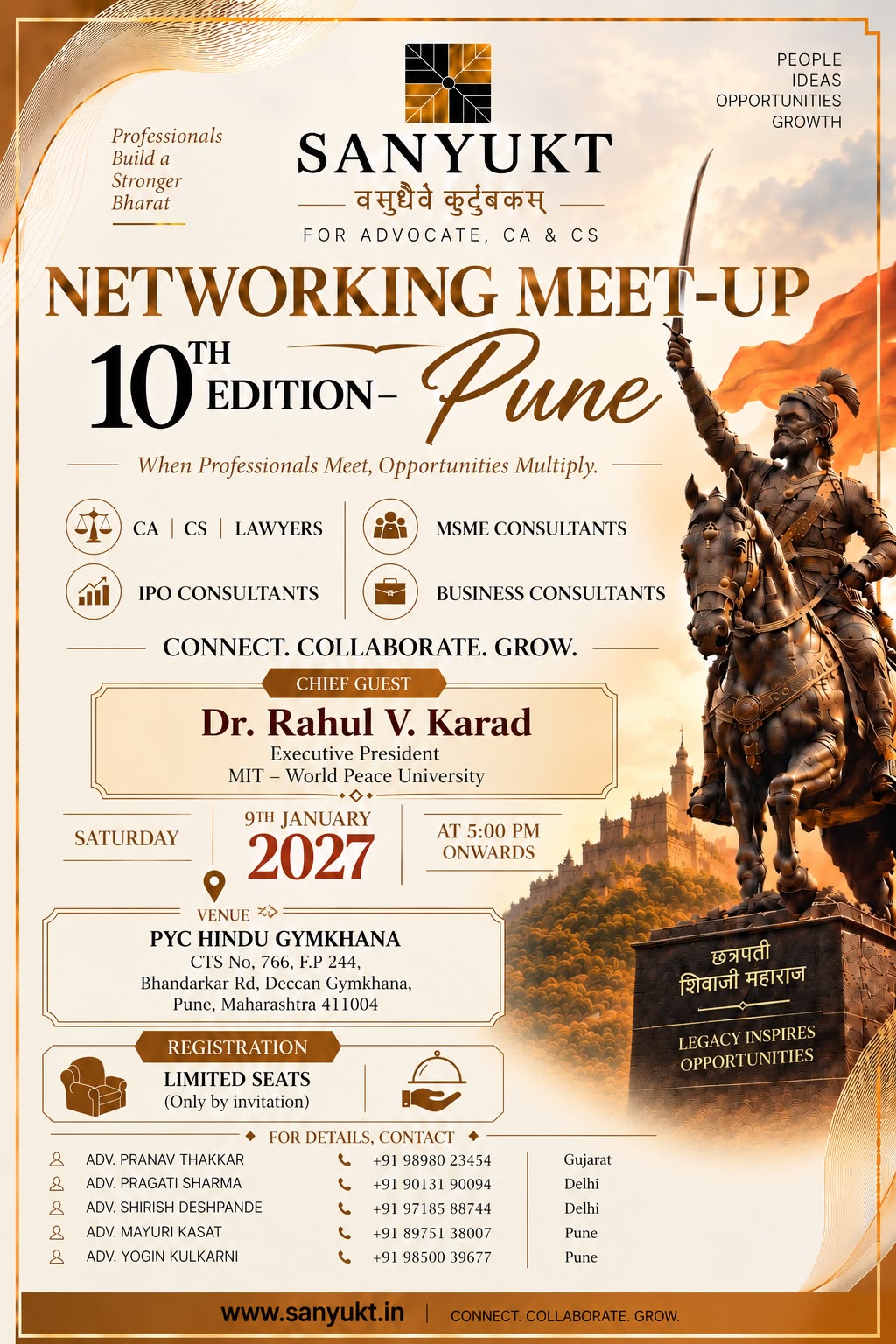 Sanyukt Networking Meet-up 10th Edition Pune Poster